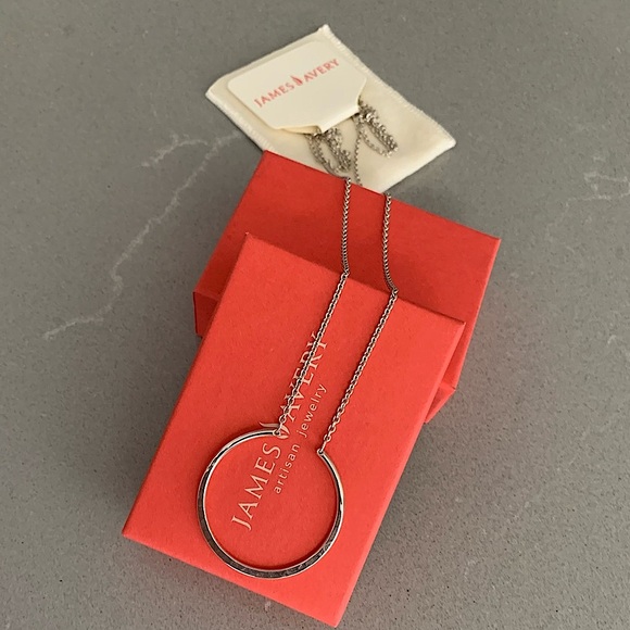 James Avery Jewelry - JAMES AVERY Hammered Circle Changeable Charm Necklace